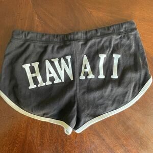 Hawaii Booty Shorts Shorty Shorts Medium Cotton FLAWED